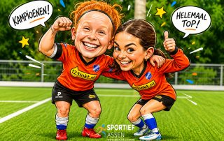 Esmee en VV LEO MO17-1 - © Sportief Assen