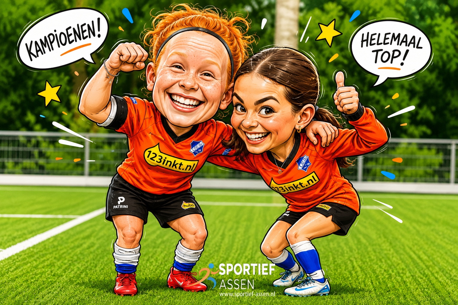 Esmee en VV LEO MO17-1 - © Sportief Assen